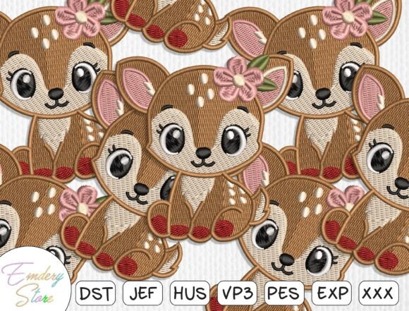 Cute Deer Embroidery Patch Design Review for Handmade Gifts