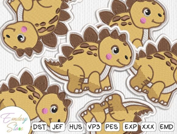 Cute Dinosaur Embroidery Design Patch: A Designer’s Review