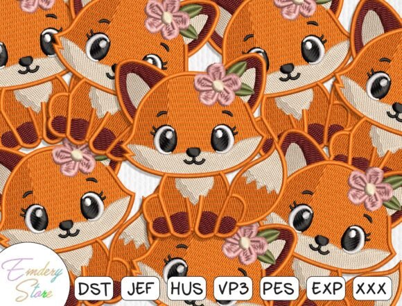 Cute Fox Embroidery Patch Design Review for Apparel