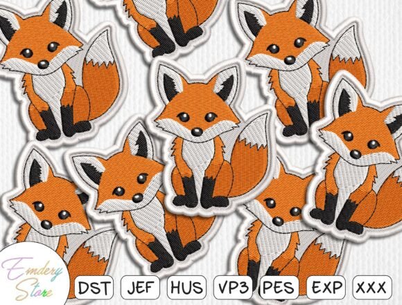 Cute Fox Patches Embroidery Design Review for Gift Shops