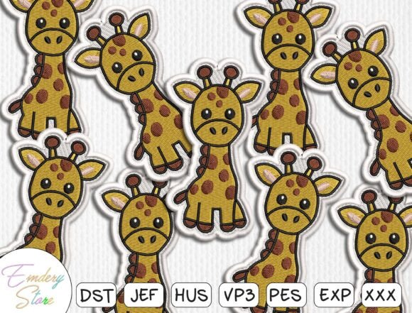 Cute Giraffe Patches Embroidery Design Review
