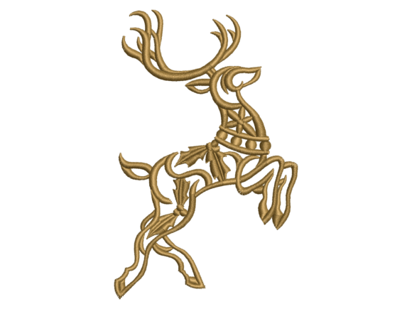 Decorative Running Deer Embroidery: A Designer Review