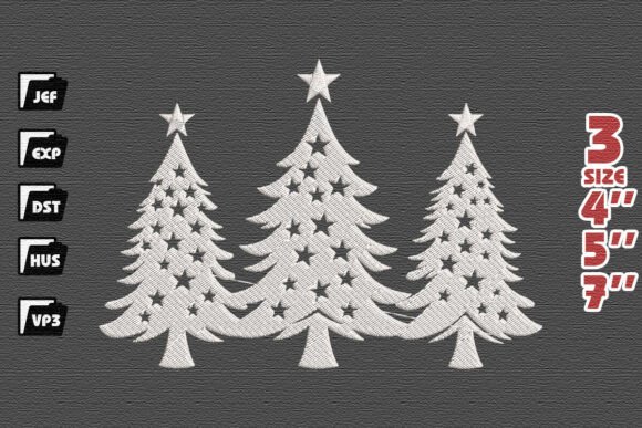 Elegant White Christmas Tree Trio Design Review