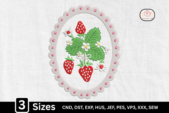 Floral Strawberry Oval Monogram Frame Review