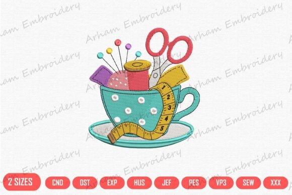 Vintage Teacup Sewing Essentials: A Craft Fair Review